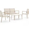 Forza Asmonte Sessel-Sofa Lounge-Set 4-teilig