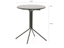 Forza Aziano Gartentisch klappbar ø 60 cm (h:70 cm)