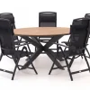 Forza Capri/Fidenza ø 149 cm Gartenmöbel-Set 6-teilig verstellbar