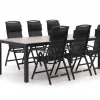 Forza Capri/Fidenza 220 cm Gartenmöbel-Set 7-teilig verstellbar