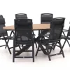 Forza Capri/Fidenza oval 220 cm Gartenmöbel-Set 7-teilig verstellbar