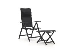 Forza Capri Gartenstuhl Hochlehner mit Bova Gartenhocker
