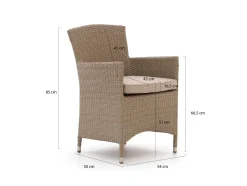 Forza Cecita/Fidenza 160 cm Gartenmöbel-Set 5-teilig