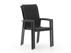 Forza Centallo/Fidenza 160 cm Gartenmöbel-Set 5-teilig stapelbar