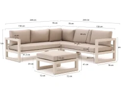 Forza Citerna Ecklounge-Set 4-teilig