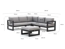 Forza Citerna Ecklounge-Set 4-teilig