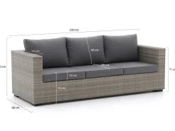 Forza Giotto/Ciane Sofa-Lounge-Set 3-teilig