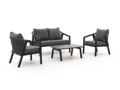 Forza Iseo Sessel-Sofa Lounge-Set 4-teilig