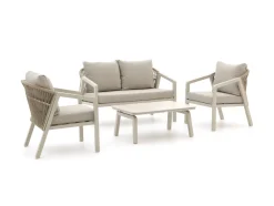 Forza Iseo Sessel-Sofa Lounge-Set 4-teilig