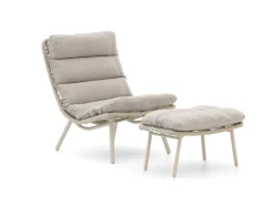 Forza Marradi Gartensessel mit Gartenhocker