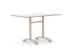 Forza Narni/Lisio 120 cm Gartenmöbel-Set 5-teilig stapelbar
