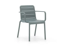 Forza Narni/Lisio 120 cm Gartenmöbel-Set 5-teilig stapelbar
