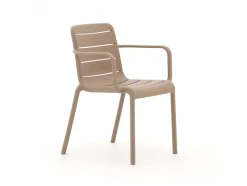 Forza Narni/ROUGH-K ø 115 cm Gartenmöbel-Set 5-teilig stapelbar
