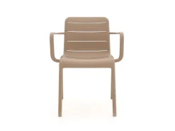 Forza Narni/ROUGH-K ø 115 cm Gartenmöbel-Set 5-teilig stapelbar
