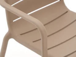 Forza Narni/ROUGH-K ø 115 cm Gartenmöbel-Set 5-teilig stapelbar