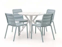 Forza Narni/Sora ø 90 cm Gartenmöbel-Set 5-teilig stapelbar