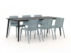 Forza Narni/Sora 220 cm Gartenmöbel-Set 7-teilig stapelbar