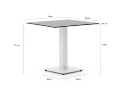 Forza Orta Gartentisch 70x70x73 cm