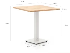 Forza Orta Gartentisch 70x70x75 cm