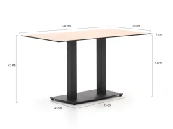 Forza Orta Gartentisch 120x70x73 cm