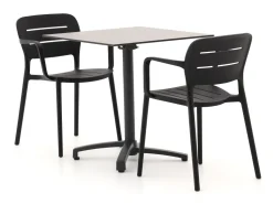 Forza Pazzia/Canzo 70 cm Gartenmöbel-Set 3-teilig stapelbar