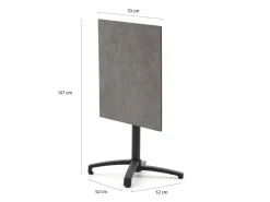 Forza Pazzia/Canzo 70 cm Gartenmöbel-Set 3-teilig stapelbar