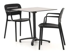 Forza Pazzia/Canzo 70 cm Gartenmöbel-Set 3-teilig stapelbar