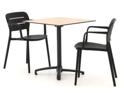 Forza Pazzia/Canzo 70 cm Gartenmöbel-Set 3-teilig stapelbar