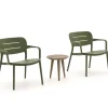 Forza Pazzia/ROUGH-K Balkonmöbel-Set 3-teilig