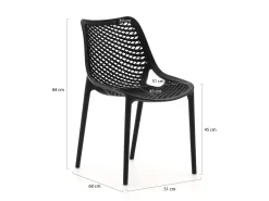 Forza Ripi/Fidenza ø 149 cm Gartenmöbel-Set 5-teilig stapelbar