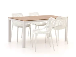 Forza Ripi/Fidenza 160 cm Gartenmöbel-Set 5-Teilig Stapelbar