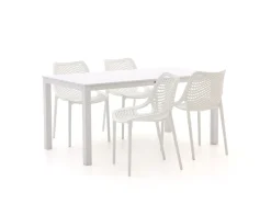 Forza Ripi/Menzano 160 cm Gartenmöbel-Set 5-teilig stapelbar