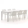 Forza Ripi/Menzano 220 cm Gartenmöbel-Set 7-teilig stapelbar