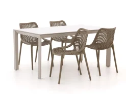 Forza Ripi/Sestino 160 cm Gartenmöbel-Set 5-teilig stapelbar