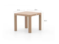 Forza Russi Gartenliegen-Set 3-teilig stapelbar verstellbar