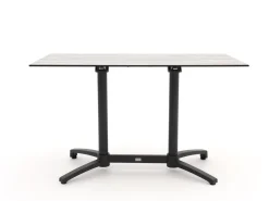 Forza Sile/Canzo 120 cm Gartenmöbel-Set 5-teilig stapelbar klappbar