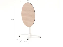 Forza Sile/Canzo ø 80 cm Gartenmöbel-Set 5-teilig stapelbar klappbar