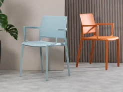 Forza Sile/Fidenza 160 cm Gartenmöbel-Set 5-teilig stapelbar
