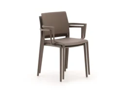 Forza Sile/Sestino 160 cm Gartenmöbel-Set 5-teilig stapelbar