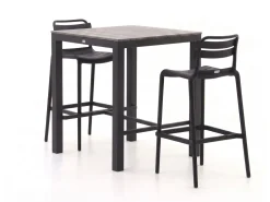Forza Vico/Fidenza 80 cm Gartenbar-Set 3-teilig