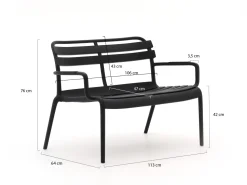 Forza Vico Gartensofa 115 cm stapelbar