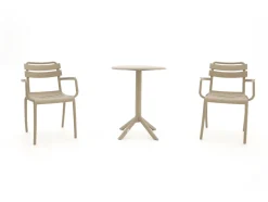Forza Vico/Rieti ø 60 cm Balkon-Set 3-teilig