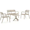 Forza Vico/Rieti ø 60 cm Sessel-Sofa Lounge-Set 4-teilig