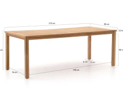 Forza Xitta/Liverpool 210 cm Gartenmöbel-Set 7-teilig