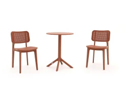 Forza Xitta/Rieti ø 60 cm Balkon-Set 3-teilig