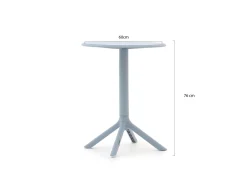 Forza Xitta/Rieti ø 60 cm Balkon-Set 3-teilig