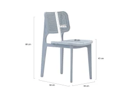 Forza Xitta/Rieti ø 60 cm Balkon-Set 3-teilig