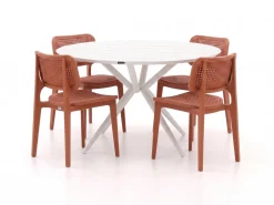Forza Xitta/Sora ø 127 cm Gartenmöbel-Set 5-teilig