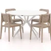 Forza Xitta/Sora ø 127 cm Gartenmöbel-Set 5-teilig