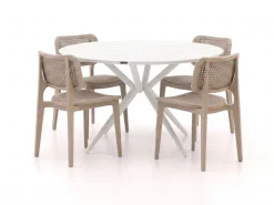 Forza Xitta/Sora ø 127 cm Gartenmöbel-Set 5-teilig